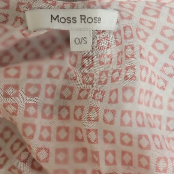 MOSS Rose | Beautiful lightweight black and pink tribal Print Kimono | one size - Picture 8 of 8